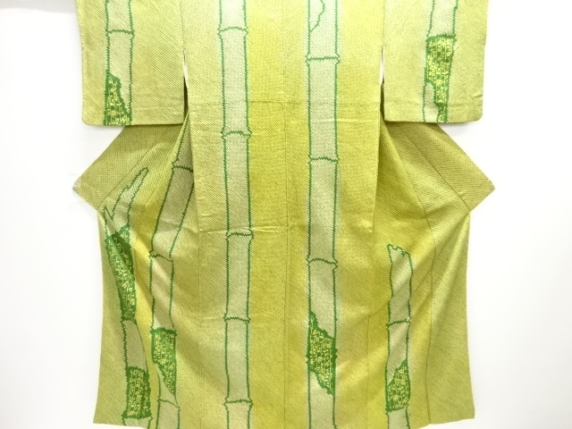 JAPANESE KIMONO / HOMONGI / ALL SHIBORI / BAMBOO